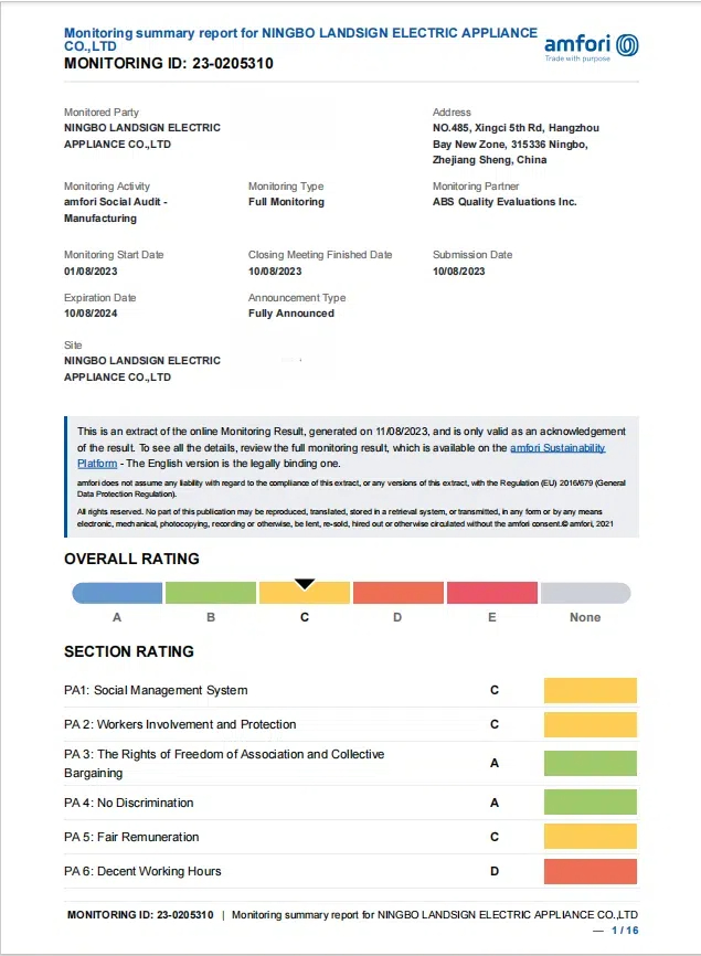 ¡Felicitaciones! Landsign nuevamente pasó perfectamente la auditoría de Walmart igual que los últimos cinco años