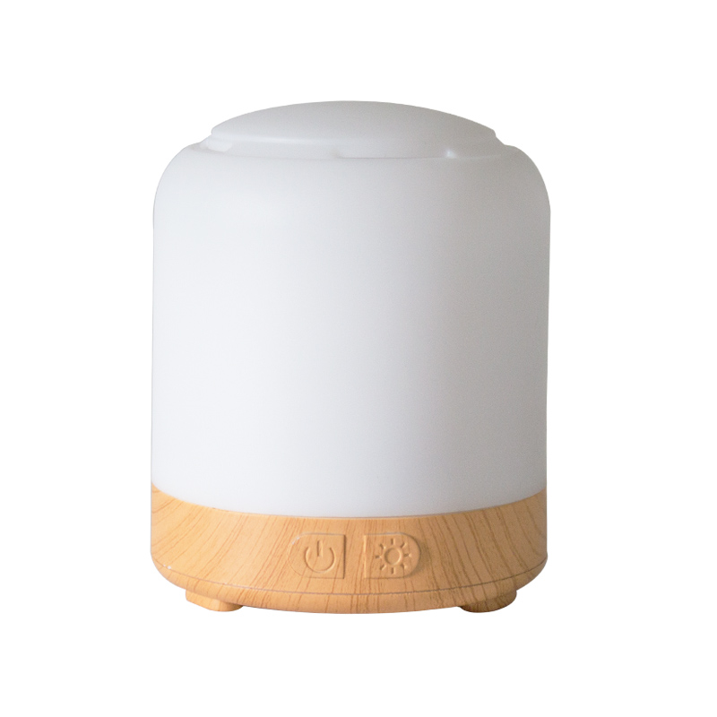 Humidificador difusor de grano de madera portátil USB con lámpara aromática