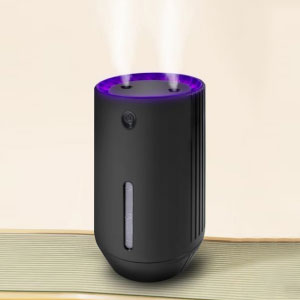 Humidificador de doble pulverización con luces de colores