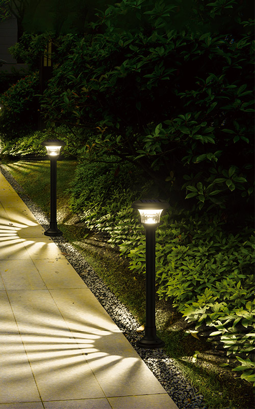 Luces LED solares para caminos al aire libre