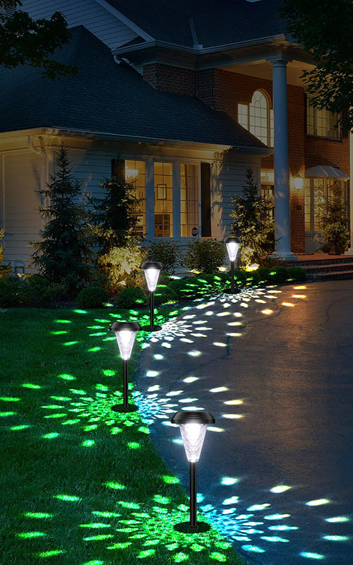 Luces solares para caminos al aire libre para jardín