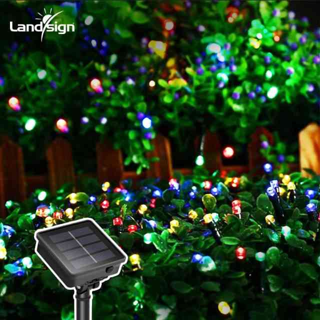 Cadenas de luz LED para jardín, decoración navideña, impermeables al aire libre