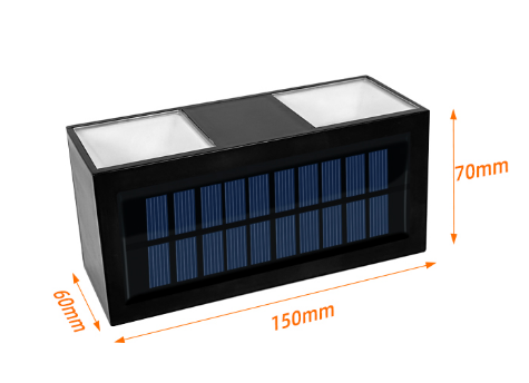 Luces de pared exteriores con energía solar a prueba de agua