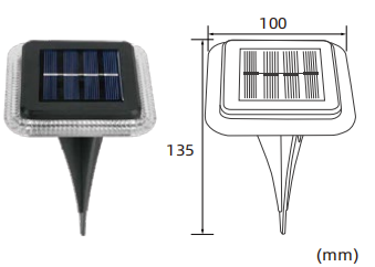 Lámpara de pie solar con luz solar