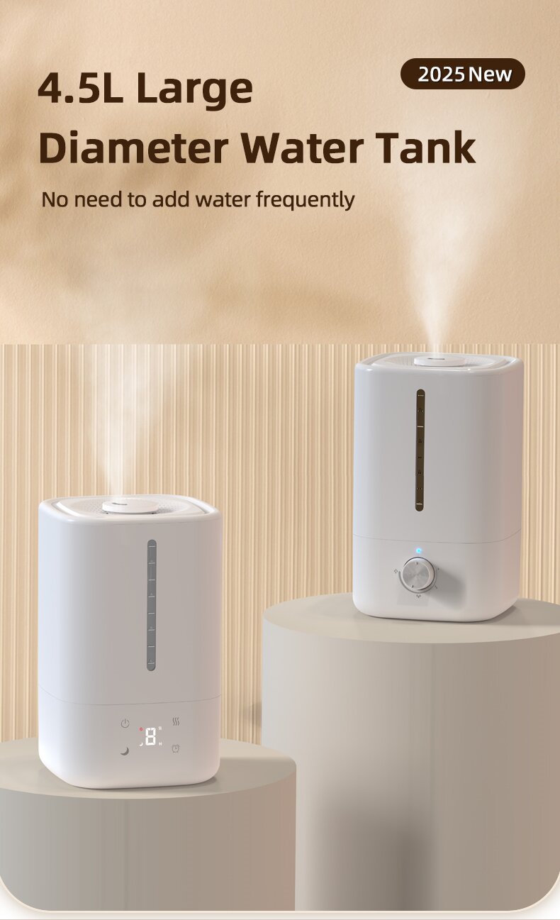 Humidificador ultrasónico de niebla fría ultrasónica de control de tres velocidades 4.5L