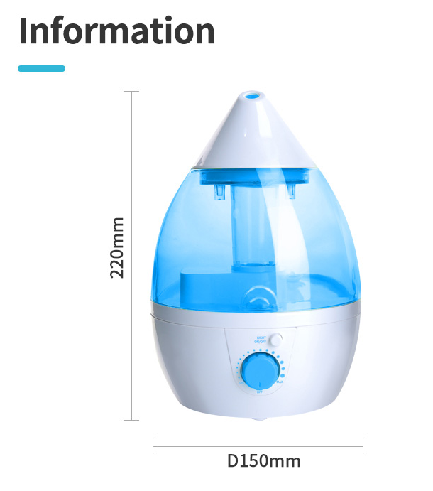 Humidificador ultrasónico de niebla fría para el hogar