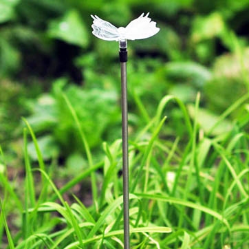 Luz de palo de mariposa solar